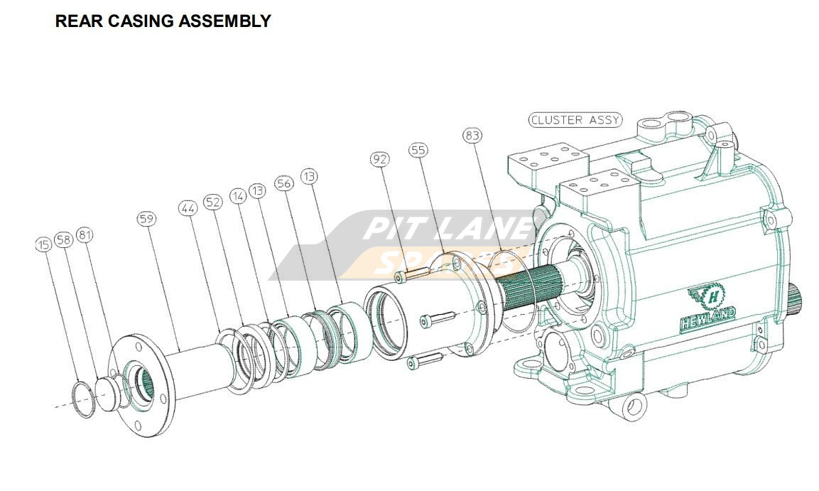 REAR CASING ASSEMBLY